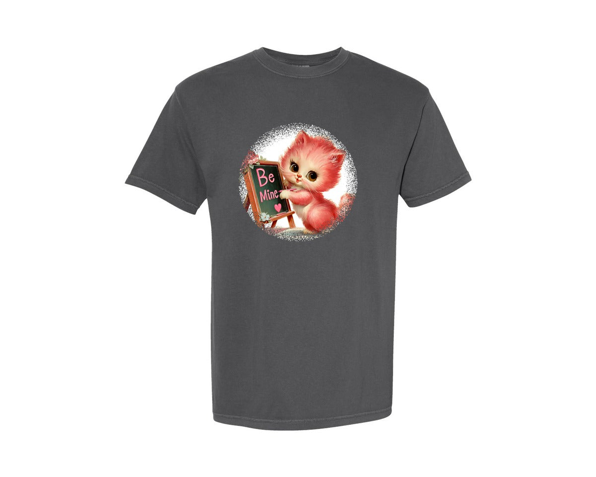 brand:Comfort Colors|color:Pepper|Vintage Valentine Round Tshirt 37 Graphic T-Shirt