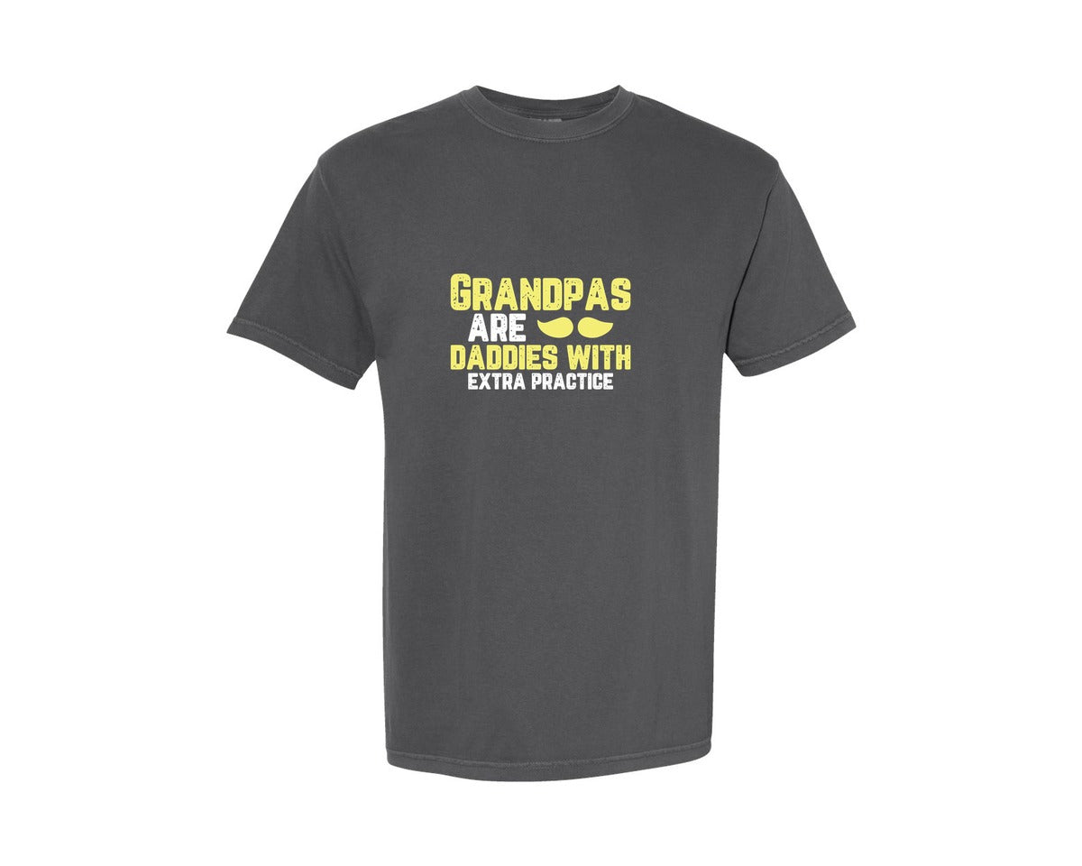 brand:Comfort Colors|color:Pepper|Grandpas Daddies T Shirt Crafts Graphic T-Shirt