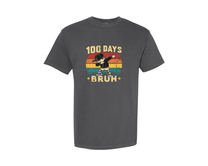 brand:Comfort Colors|color:Pepper|Funny 100 Days Of School Kids Graphic T-Shirt