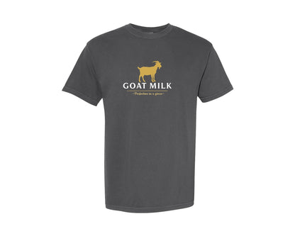 brand:Comfort Colors|color:Pepper|Goat Milk T Shirt Design Graphic T-Shirt