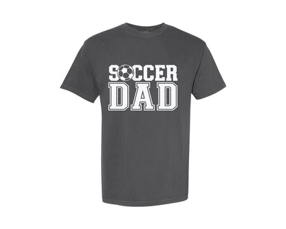 brand:Comfort Colors|color:Pepper|Soccer Dad Sports Daddy Father Graphic T-Shirt