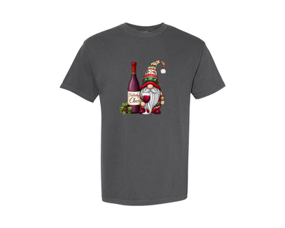 brand:Comfort Colors|color:Pepper|Holiday Cheer Christmas Gnome Graphic T-Shirt