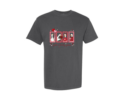 brand:Comfort Colors|color:Pepper|Silly Goose Funny Valentine Coquette 2 Graphic T-Shirt