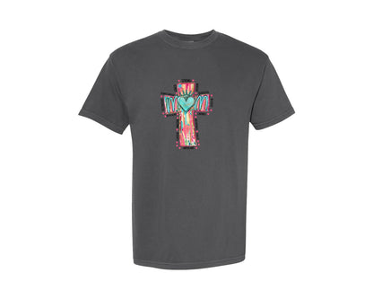 brand:Comfort Colors|color:Pepper|Christian Mama Faith Graphic T-Shirt