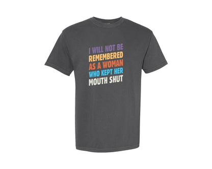 brand:Comfort Colors|color:Pepper|Feminist Shirt Girl Power Shirt Women Graphic T-Shirt