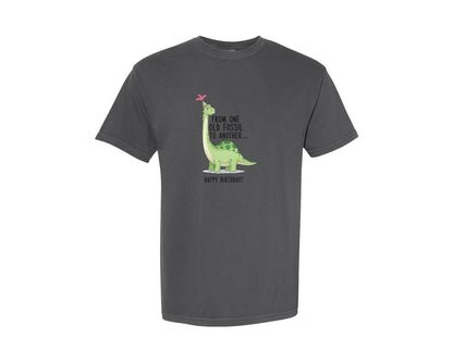 brand:Comfort Colors|color:Pepper|Cute Dinosaur Birthday T Shirt Design Graphic T-Shirt