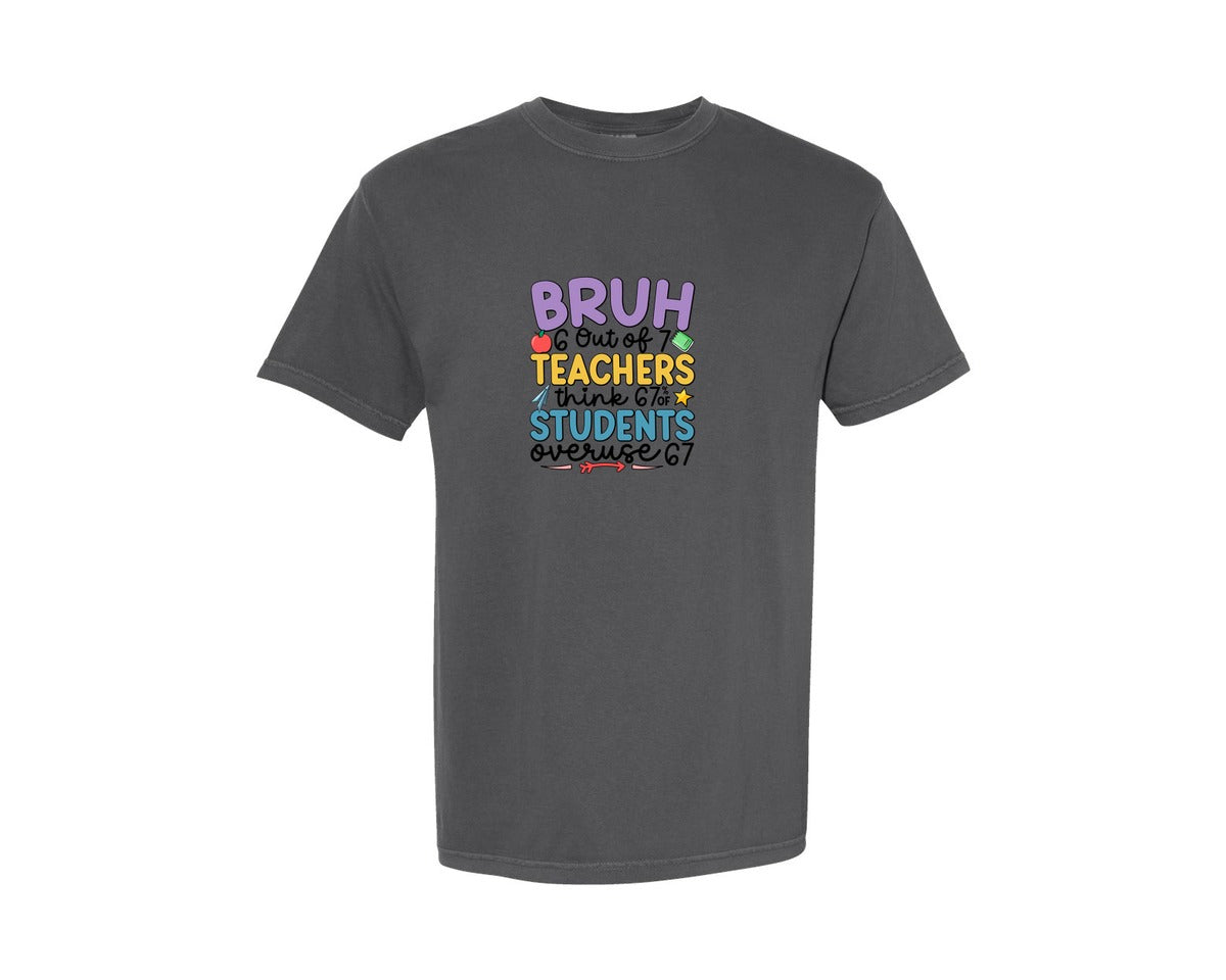 brand:Comfort Colors|color:Pepper|Funny 67 T Shirt Design 5 Graphic T-Shirt