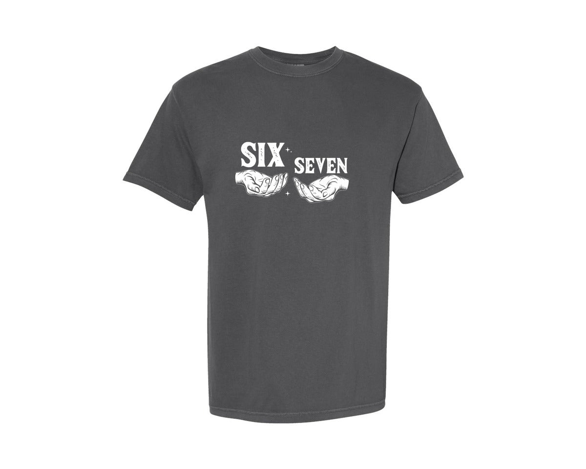 brand:Comfort Colors|color:Pepper|Funny Six Seven 6 7 Trend Graphic T-Shirt