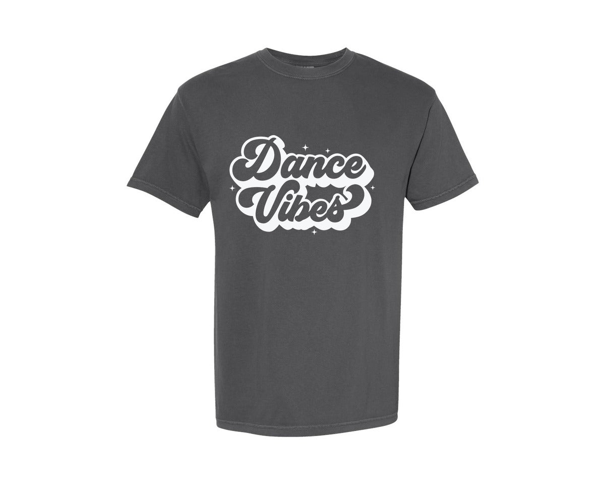brand:Comfort Colors|color:Pepper|Dance Vibes Retro Dancer Dancing Graphic T-Shirt