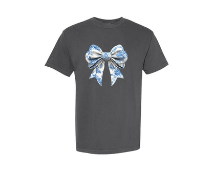 brand:Comfort Colors|color:Pepper|Bow Bow T Shirt Design Graphic T-Shirt