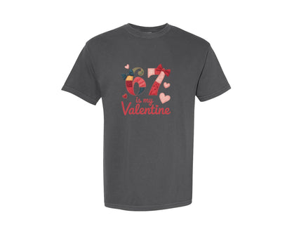 brand:Comfort Colors|color:Pepper|67 Is My Valentine Funny Six Seven 3 Graphic T-Shirt