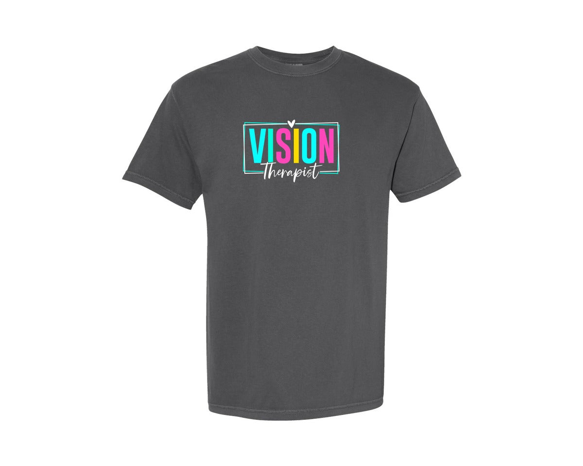 brand:Comfort Colors|color:Pepper|Vision Therapist Therapy Career T Shirt Graphic T-Shirt