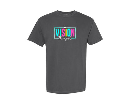 brand:Comfort Colors|color:Pepper|Vision Therapist Therapy Career T Shirt Graphic T-Shirt