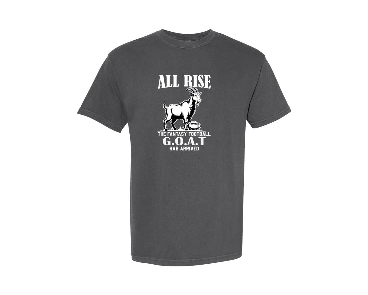 brand:Comfort Colors|color:Pepper|Fantasy Football G O A T T Shirt Graphic T-Shirt