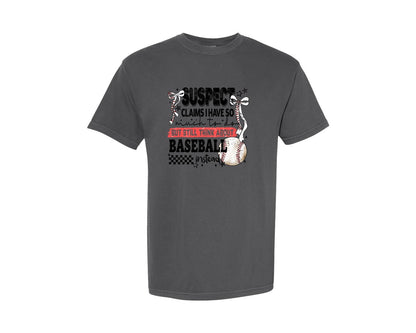 brand:Comfort Colors|color:Pepper|Baseball Bow Mom Quote Retro Distressed Graphic T-Shirt