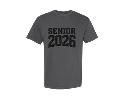 brand:Comfort Colors|color:Pepper|Senior 2026 Graduation Design 2 Graphic T-Shirt