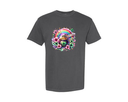 brand:Comfort Colors|color:Pepper|Lucky Fck St Patricks Day Graphic T-Shirt
