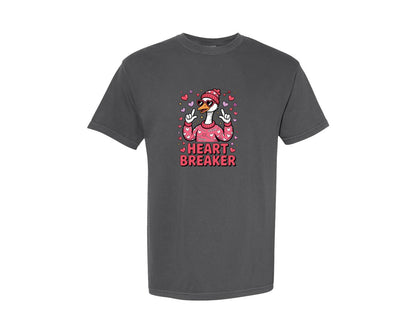 brand:Comfort Colors|color:Pepper|Silly Goose Love Vibes Valentine Tee Graphic T-Shirt