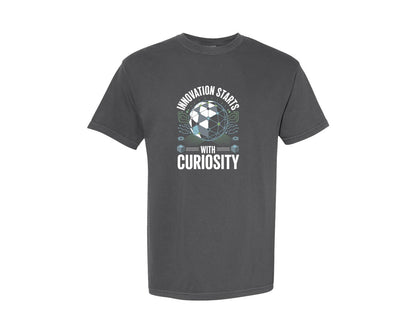 brand:Comfort Colors|color:Pepper|Innovation Starts With Curiosity 2 Graphic T-Shirt
