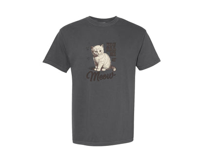 brand:Comfort Colors|color:Pepper|Vintage Valentines Day Cat Design 3 Graphic T-Shirt