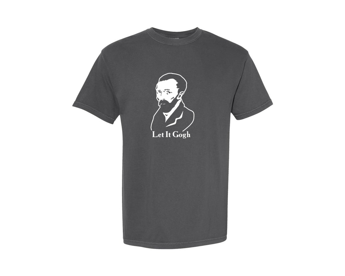 brand:Comfort Colors|color:Pepper|Let It Gogh Art Teacher Student Meme Graphic T-Shirt