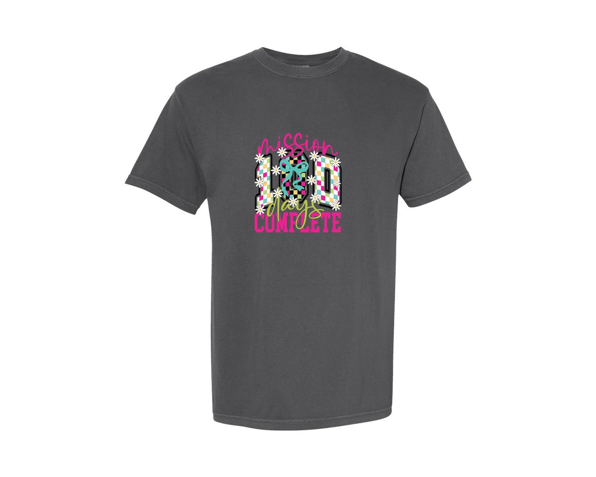 brand:Comfort Colors|color:Pepper|Mission 100 Days Complete Graphic T-Shirt