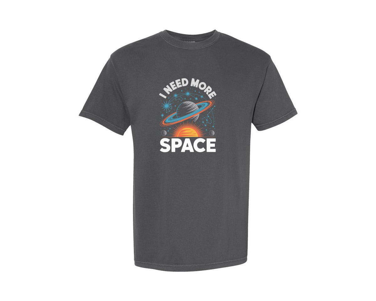 brand:Comfort Colors|color:Pepper|I Need More Space Astronomy Design Graphic T-Shirt