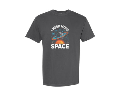 brand:Comfort Colors|color:Pepper|I Need More Space Astronomy Design Graphic T-Shirt