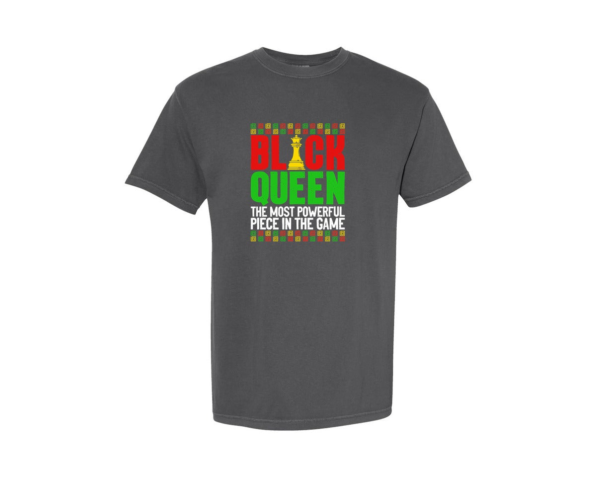 brand:Comfort Colors|color:Pepper|Queen Black History Month T Shirt Graphic T-Shirt