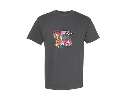 brand:Comfort Colors|color:Pepper|Retro Baseball Game Day 6 Graphic T-Shirt