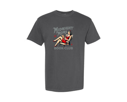 brand:Comfort Colors|color:Pepper|Book Lover Midnight Moms Book Club Graphic T-Shirt