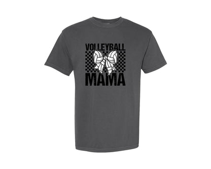 brand:Comfort Colors|color:Pepper|Coquette Volleyball Mama Graphic T-Shirt