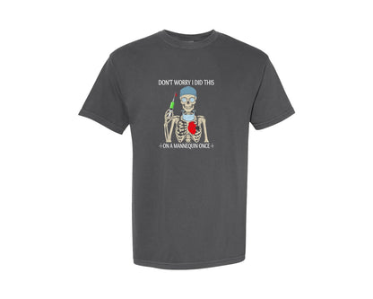 brand:Comfort Colors|color:Pepper|Mannequin Surgeon T Shirt Graphic T-Shirt