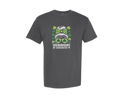 brand:Comfort Colors|color:Pepper|Shenanigans Coordinator 3 Graphic T-Shirt