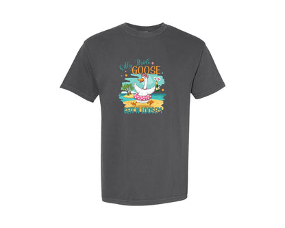 brand:Comfort Colors|color:Pepper|Silly Beach Bachelorette T Shirt Design Graphic T-Shirt