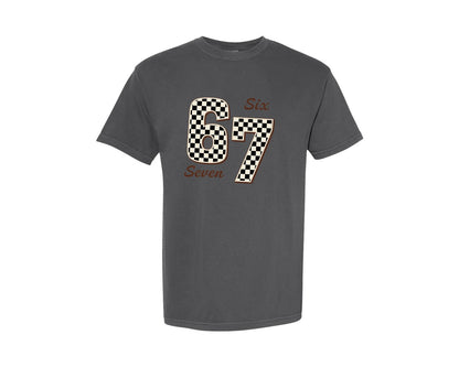 brand:Comfort Colors|color:Pepper|Funny Six Seven Six Seven Graphic T-Shirt