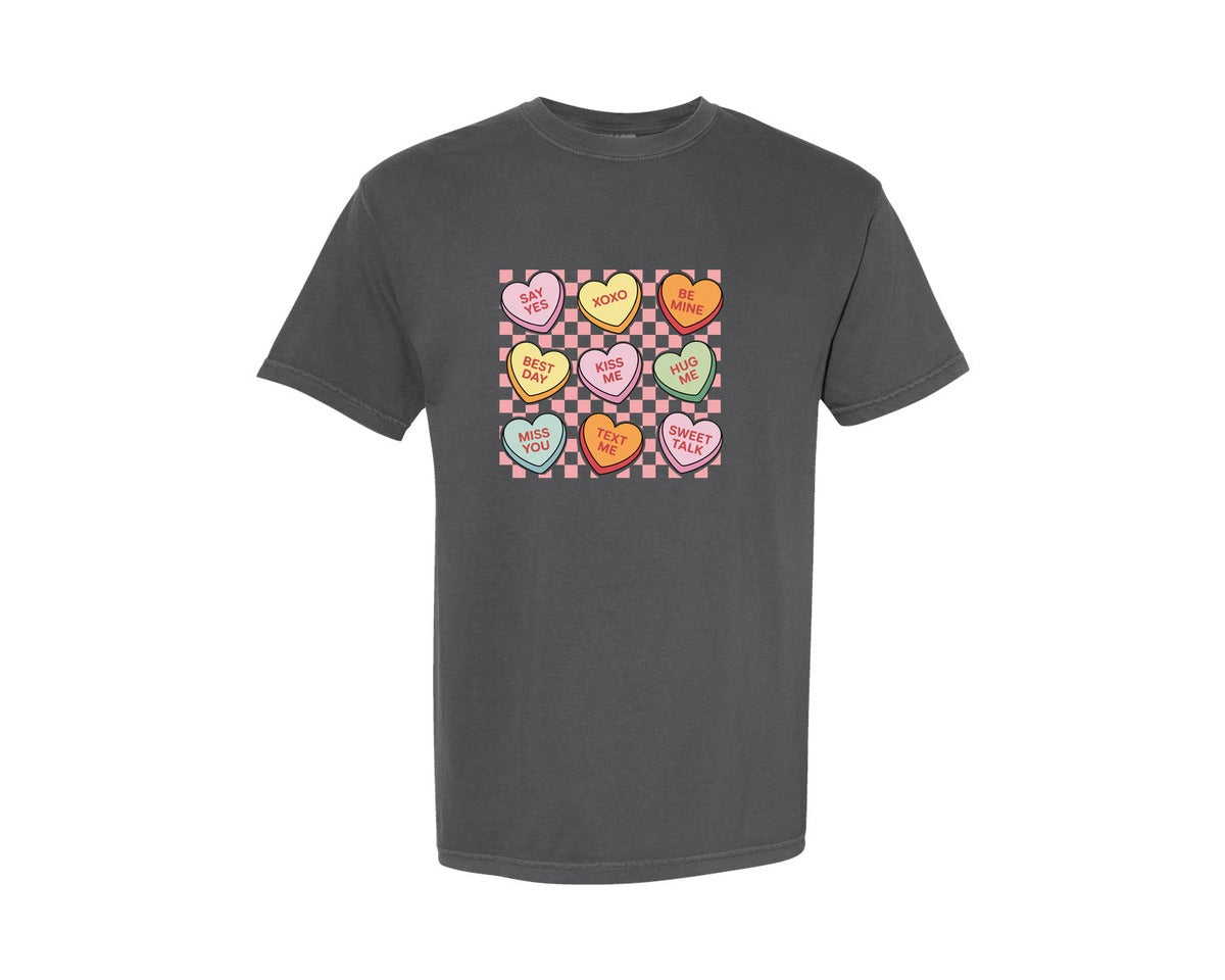 brand:Comfort Colors|color:Pepper|Coquette Valentine Trendy Valentine Graphic T-Shirt