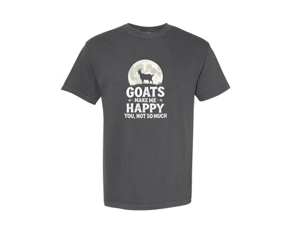 brand:Comfort Colors|color:Pepper|Funny Goat Lover T Shirt Design 3 Graphic T-Shirt