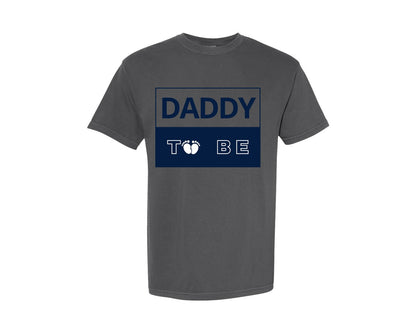 brand:Comfort Colors|color:Pepper|Daddy To Be Pregnancy Announcement 2 Graphic T-Shirt