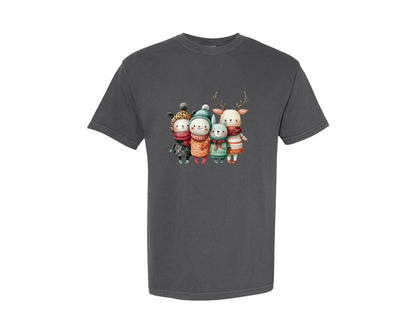 brand:Comfort Colors|color:Pepper|Whimsical Winter Christmas Girl 15 Graphic T-Shirt