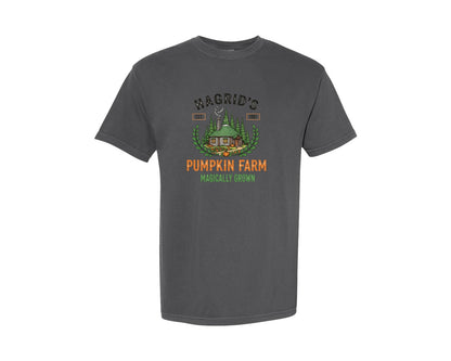 brand:Comfort Colors|color:Pepper|Hagrids Pumpkin Farm Magical Graphic T-Shirt