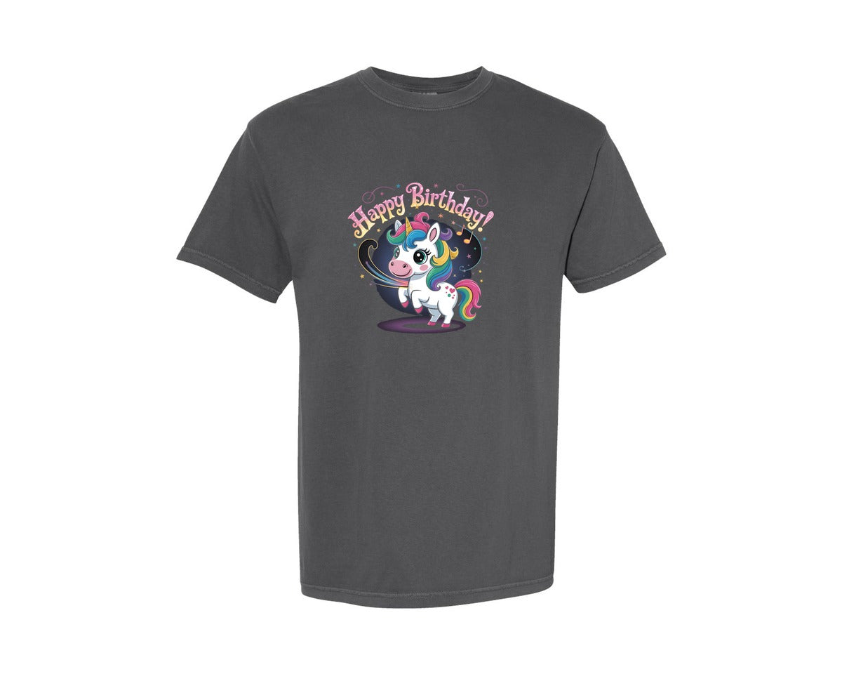 brand:Comfort Colors|color:Pepper|Happy Birthday 8 Graphic T-Shirt