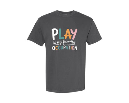 brand:Comfort Colors|color:Pepper|Pediatric Occupational Therapy Graphic T-Shirt