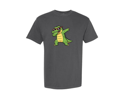brand:Comfort Colors|color:Pepper|Cool Dabbing Alligator Graphic T-Shirt