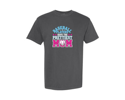 brand:Comfort Colors|color:Pepper|Baseball Players Have The Prettiest Moms 8 Graphic T-Shirt