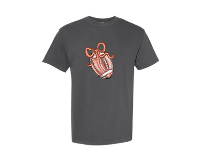 brand:Comfort Colors|color:Pepper|Coquette Football Game Day Graphic T-Shirt