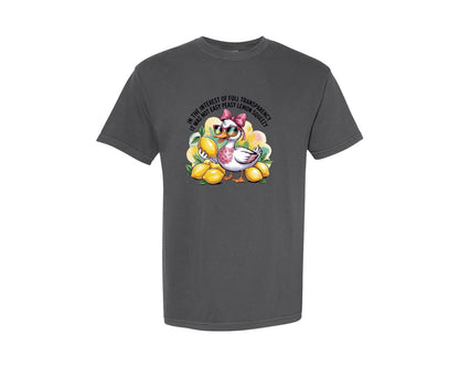 brand:Comfort Colors|color:Pepper|Not Easy Peasy Lemon Squeezy Funny Graphic T-Shirt