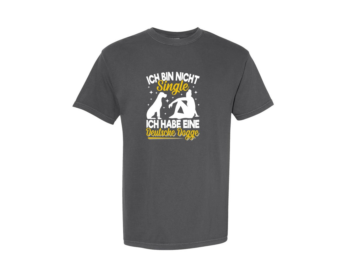 brand:Comfort Colors|color:Pepper|Ich Bin Nicht Single Ich Habe Eine Deuts Graphic T-Shirt