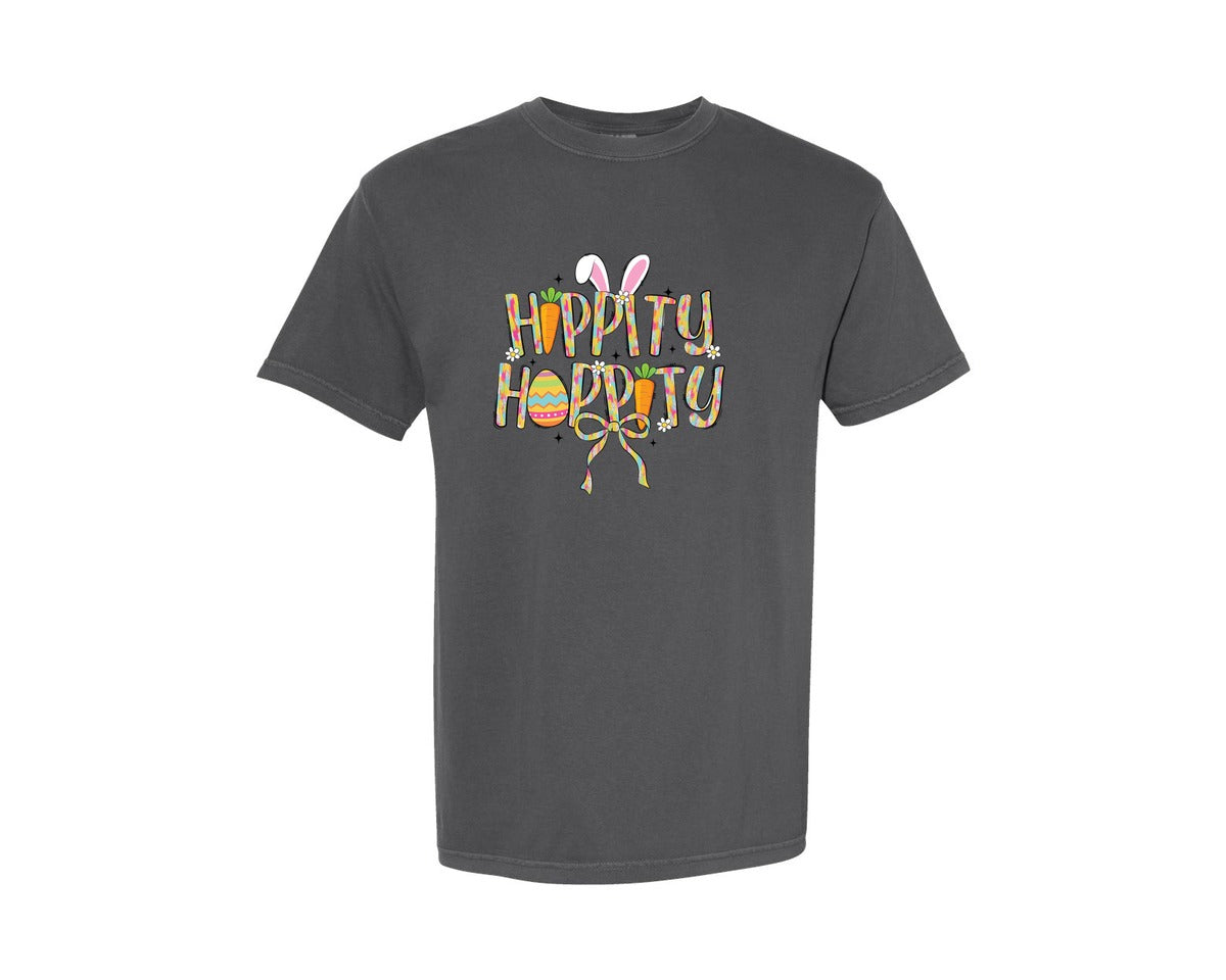 brand:Comfort Colors|color:Pepper|Hippity Hoppity Easter 2 Graphic T-Shirt