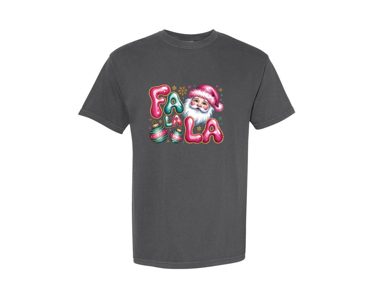 brand:Comfort Colors|color:Pepper|Pink Christmas 3 Graphic T-Shirt